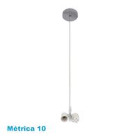 arm colgante cara 2xe27 cromo m10 regx10x10 cm