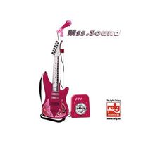 set guitarra microfono y bafle rosa