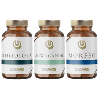 pack equilibrio dia y noche - rhodiola  ashwagandha sensoril  morfeo - bestme lab