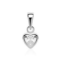 colgante corazon de plata 925 con circonita