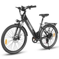 bicicleta electrica urbana samebike rs-a01 pro-t motor de 36 v 500 w bateria de 15ah negra