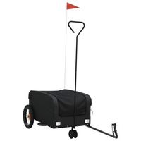 remolque para bicicleta hierro negro 30 kg vidaxl