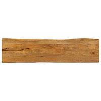tablero de mesa borde natural madera maciza mango 180x40x38 cm vidaxl