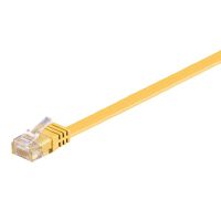 goobay cable de red plano rj45 utp cat6 1m amarillo
