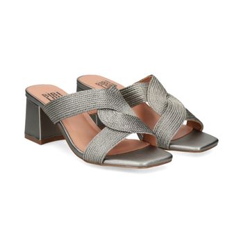Bibi Lou Sandalias Con Tacón Mujer - Plata Talla 37