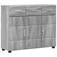 aparador florin 885 x 305 x 73 cm gris sonoma vidaxl