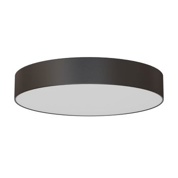 Plafón led redondo de superficie ip44 negro mate (4000k, 24w)