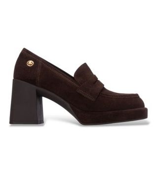Carmela para mujer. 16440003-MARRON Mocasines de Piel 164400 marrón (39), 5 a 8cm, Serraje, Ninguno, Casual, Clásico