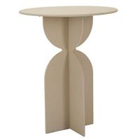 mesa de centro de metal color crema cm o 45x58