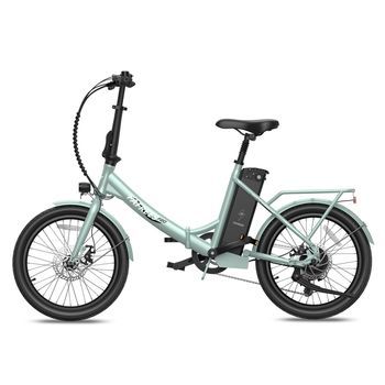 Bicicleta Eléctrica Urbana Fafrees F20 Lasting, Sensor De Par, 36 V, 250 W, 18,2 Ah, Color Verde Menta