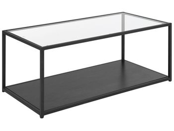 Mesa de centro  vidrio negro