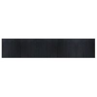 alfombra rectangular bambu negro 100x500 cm vidaxl