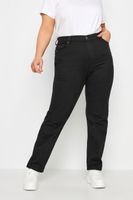 yours vaqueros rectos negros ruby mujer curvy y tallas grandes yours