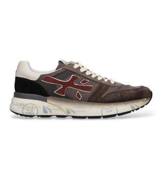 Premiata para hombre. MICK Zapatillas Mick marrón (42), Plano, Cordones, Casual