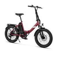 bicicleta electrica touroll s3 plegable todo terreno 450w bateria 468wh shimano 7 velocidades rojo