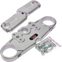 puente de horquilla kawasaki zx-7r 96-02 kit de conversion superbike abm gris