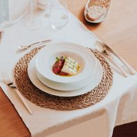 plato de sopa x6 porcelana blanco