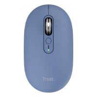 raton trust seron slim multi inalambrico rf bluetooth 3200 dpi azul clic silencioso
