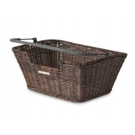 Basil Cesto Delantero/trasero Capri Flex Mimbre Sintetico Marron (42x32x20 Cm)