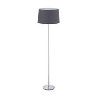 lampara de pie con pantalla de tela - silvergrey - 125x52x44cm