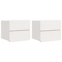 mesita de noche 2 uds 39 x 34 x 33 cm madera de pino maciza vidaxl