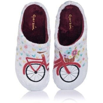 Garzon Pantuflas Zapatilla de casa - Bicicleta para mujer