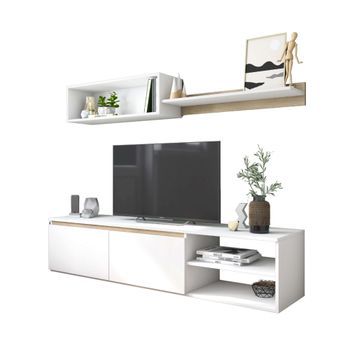Composición De Salón Súper Ego Blanco Mate/sahara 160 Cm