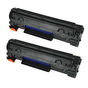 Compatible Twin Pack HP 36A Black Toner Cartridges (2 Pack)