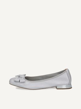 CAPRICE Ballerina, blue, made of Leather with Trapeze heel, Size 39