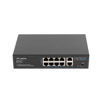 Switch Lanberg RSFE-8P-2GE-120 8 Puertos Gigabit PoE No Administrado Rack 1U
