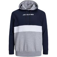 jack  jones jersey 12236900 jjereid blocking sweat hood noos pls navy blazer para hombre