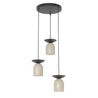 lampara colgante lorenza ii mokanegro 3 luces