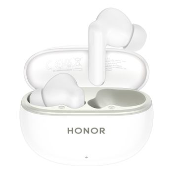 HONOR Earbuds X10 Lite Bluetooth Earphones con cancelación activa de ruido de 42 dB, Batería 45 Horas, altavoz ultragrande de 12,4 mm, Resistencia IP54, Bluetooth 5.4, Blanco