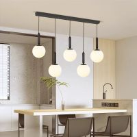 lampara colgante moderna minimalista para cafeteria estilo nordico creativo luces colgantes de cristal para restaurante vitrina barra mesa candelabro