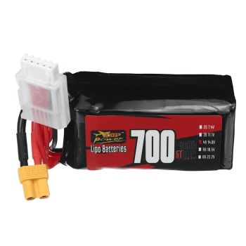 Batería LiPo ZOP Power 4S 14.8V 700mAh 105C 10.36Wh con conector XT30 para helicópteros y aviones RC