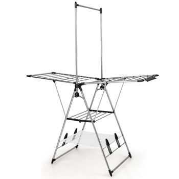 Secadora plegable ajustable de 6 niveles de altura 158x192x61cm