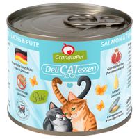 granatapet delicatessen 24 x 200 g - pack ahorro - salmon y pavo