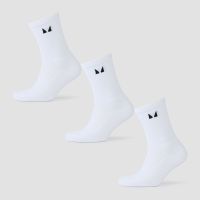 calcetines para correr de mp paquete de 3 pares - blanco - uk 6-8