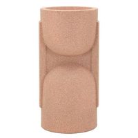 jarron de exterior de resina rosa 36 x 34 x 705 cm