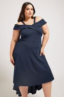 yours london vestido bardot azul marino mujer curvy y tallas grandes yours london