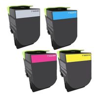 compatible multipack lexmark cs317dn printer toner cartridges 4 pack -71b20k0