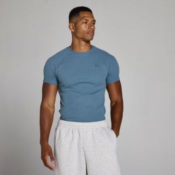 Camiseta acanalada muscle fit Lift para hombre de MP - Pizarra medianoche - XXL