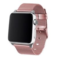 cool correa metal rosa para apple watch 424445mm series 1234567se