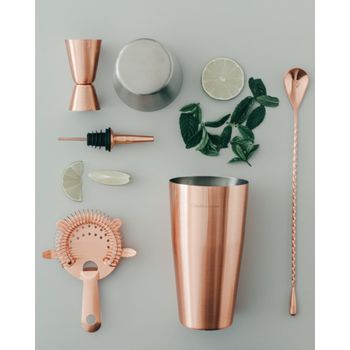 Coctelera 500-700 ml pvd cobre mate cobre
