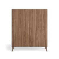 zapatero de melamina nogal 109x90x27 cm