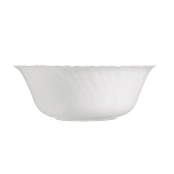 Ensaladera vidrio opal blanca 25 cm