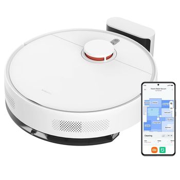 Xiaomi Robot Vacuum S40C, Aspirador y Fregona 2 en 1, 5000Pa de Succión, Navegación Inteligente LDS, Recarga Automática, Compatible con Suelos Duros y Alfombras de Pelo Corto | Compatible con Amazon