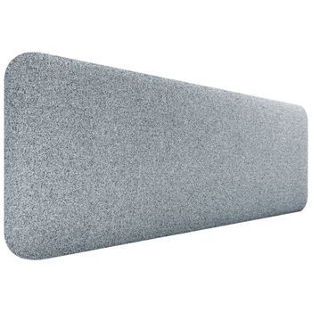 Dhome Cabecero Tapizado Liso Redondeado Tela Para Pared Acústicos Cabeceros Absorbentes Cabezal Cama Dormitorio (gris Perla, 145cm)