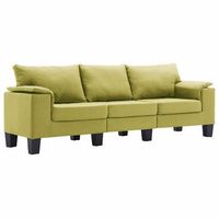 sofa verde tela vidaxl