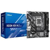 placa base asrock h610 lga1700 microatx h610m-hdv m2 soporte ddr4 sata hdmi